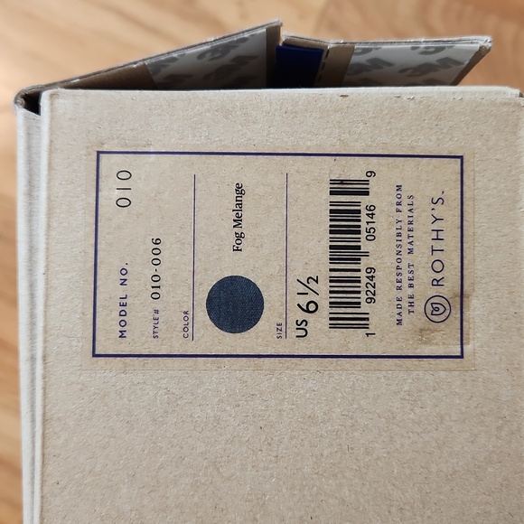 Rothy's The Chelsea Sneaker Slip On Boots Size 6.5 in Fog Melange - Picture 4 of 12